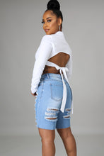 Load image into Gallery viewer, Yara denim shorts
